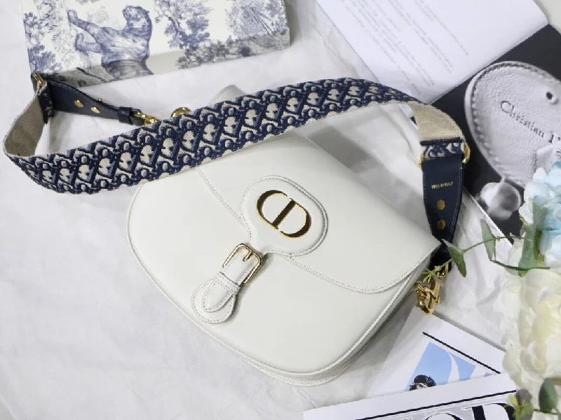 Christian Dior Large Bobby Bag White For Women 10.5in/27cm CD M9320UMOB_M941