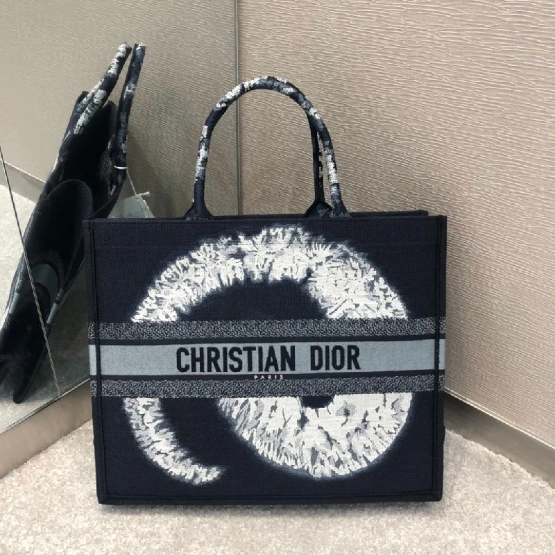 Christian Dior Large Dior Book Tote Black For Women 16.5in/42cm CD M1286ZRIW