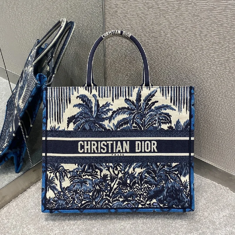 Christian Dior Large Dior Book Tote Blue For Women 16.5in/42cm CD M1286ZRIW