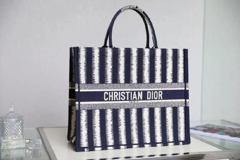 Christian Dior Large Dior Book Tote Blue. For Women. Women-s Handbags 16.5in/42cm CD