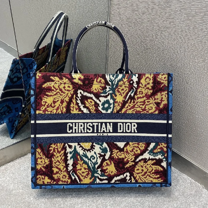 Christian Dior Large Dior Book Tote Paisley For Women 16.5in/42cm CD M1286ZRIW