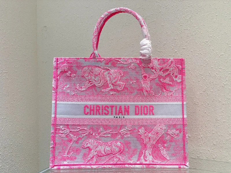 Christian Dior Large Dior Book Tote Pink. For Women. Women-s Handbags 16.5in/42cm CD M1265ZRVJ_M956