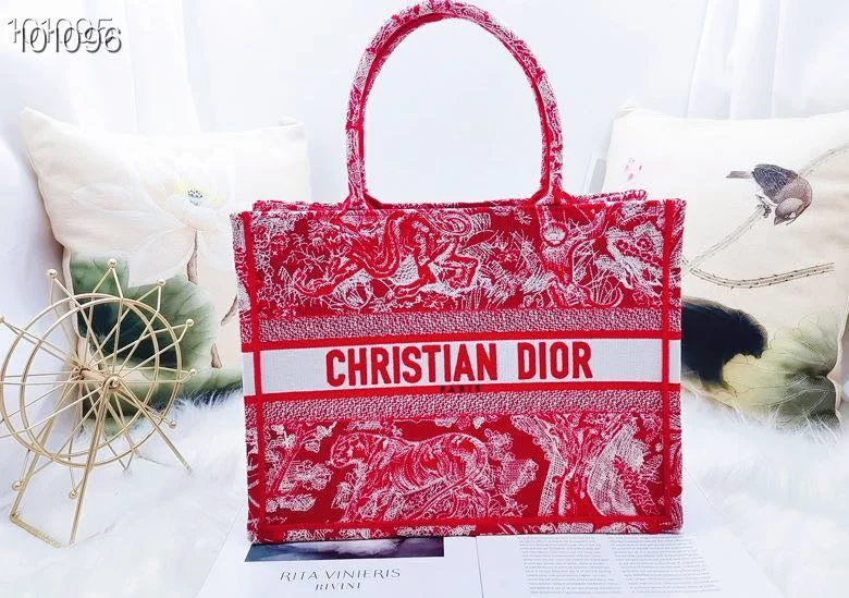 Christian Dior Large Dior Book Tote Red. For Women. Women-s Handbags 16.5in/42cm CD