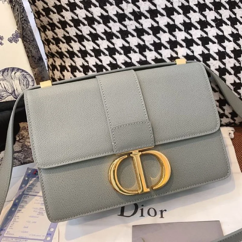 Christian Dior Medium 30 Montaigne Bag Blue-Gray Box For Women 24cm/9in CD