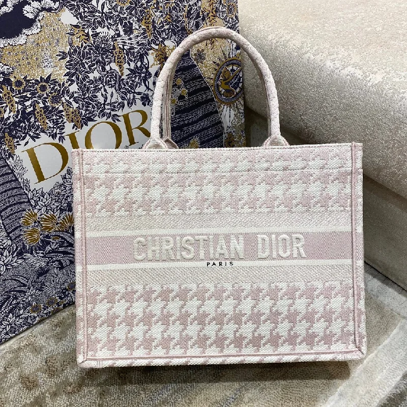 Christian Dior Medium Dior Book Tote Pastel Houndstooth Embroidery. Pastel. For Women Women-s Handbags. Shoulder Bags. 36cm CD