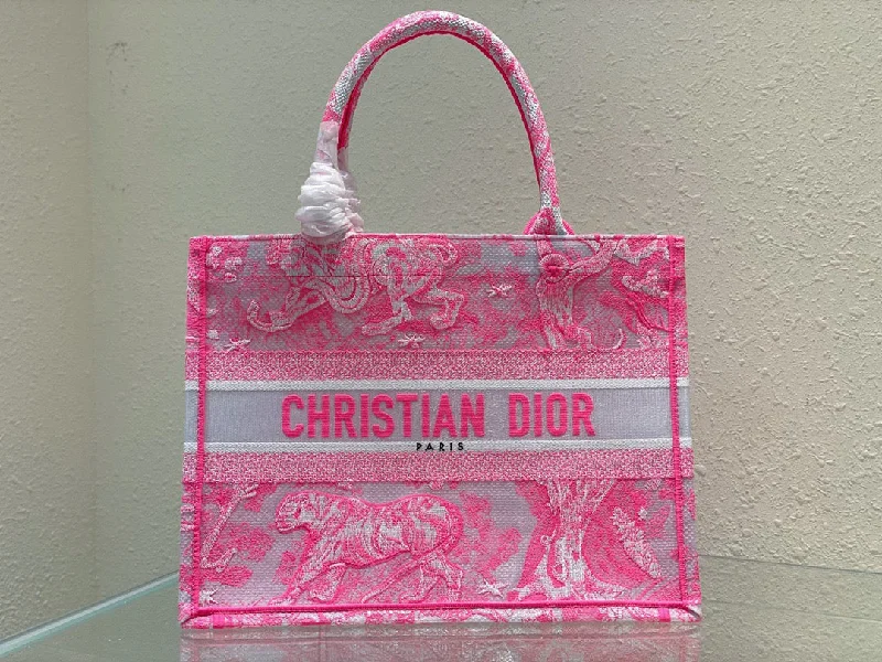 Christian Dior Medium Dior Book Tote Pink. For Women. Women-s Handbags 14in/36cm CD M1296ZROC_M956