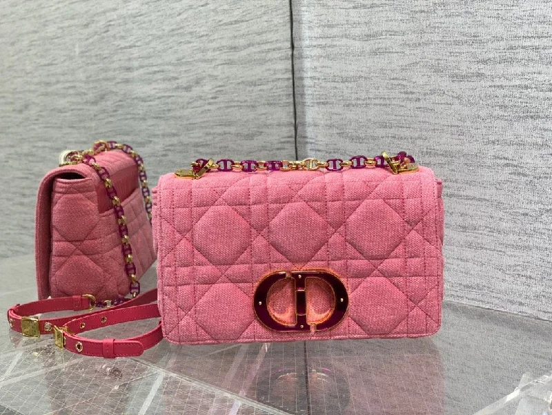 Christian Dior Medium Dior Caro Bag Pink. For Women. Women-s Handbags 25.5cm/10in CD M9242WTJF_M929