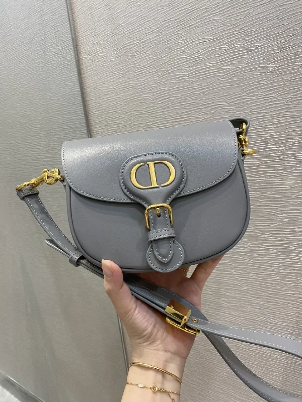 Christian Dior Mini Dior Bobby Bag. Grey. For Women Women-s Handbags. Shoulder Bags. Crossbody Bags. 18cm CD M9317UMOL_M41G