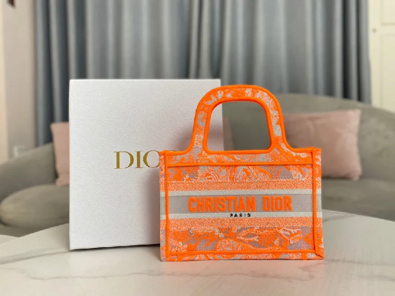 Christian Dior Mini Dior Book Tote Orange For Women. Women-s Handbags 22.5cm/9in CD S5475ZRVJ_M057