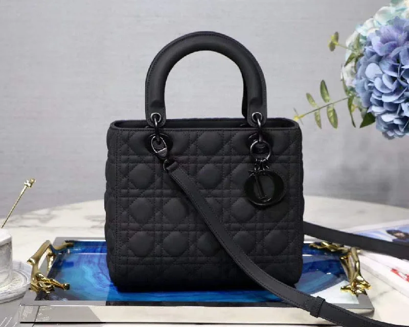 Christian Dior Mini Lady Dior Bag Spring/Summer Collection. Black. For Women Women-s Handbags. 24cm CD