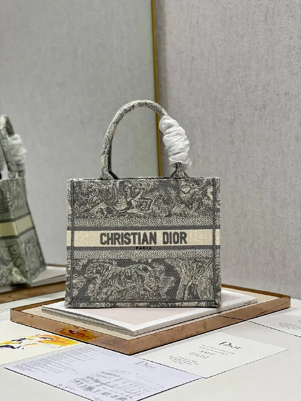 Christian Dior Small Dior Book Tote Grey. For Women. Women-s Handbags 26.5cm/10.5in CD