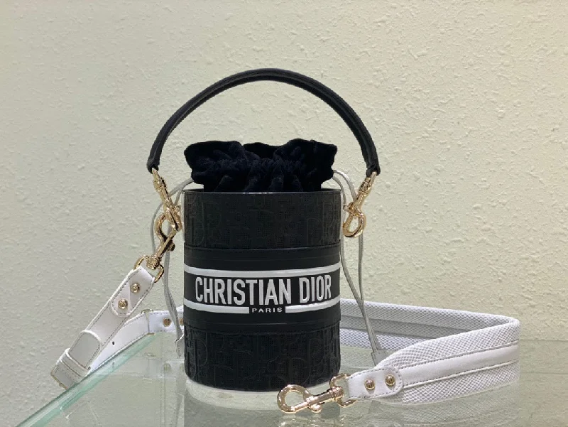 Christian Dior Small Dior Vibe Bucket Bag Black. For Women. Women-s Handbags 5.5in/14cm CD