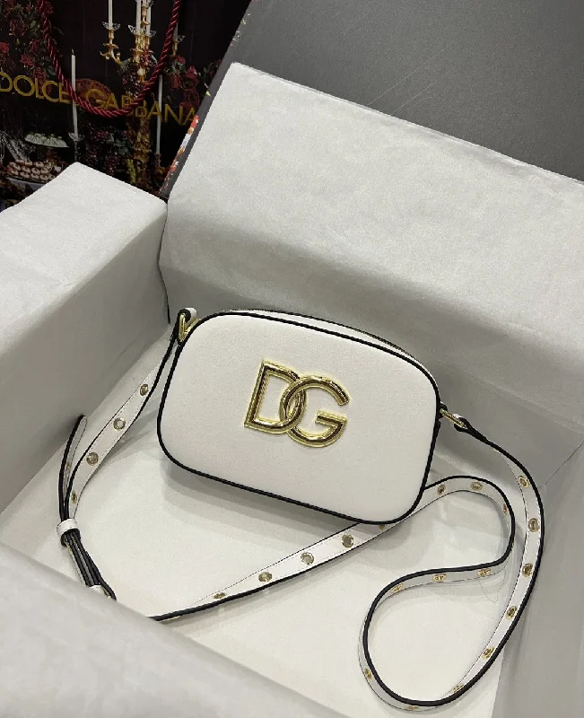 Dolce and Gabbana Crossbody 3.5 Bag White For Women 7.5in/19cm DG BB7095AW57680002