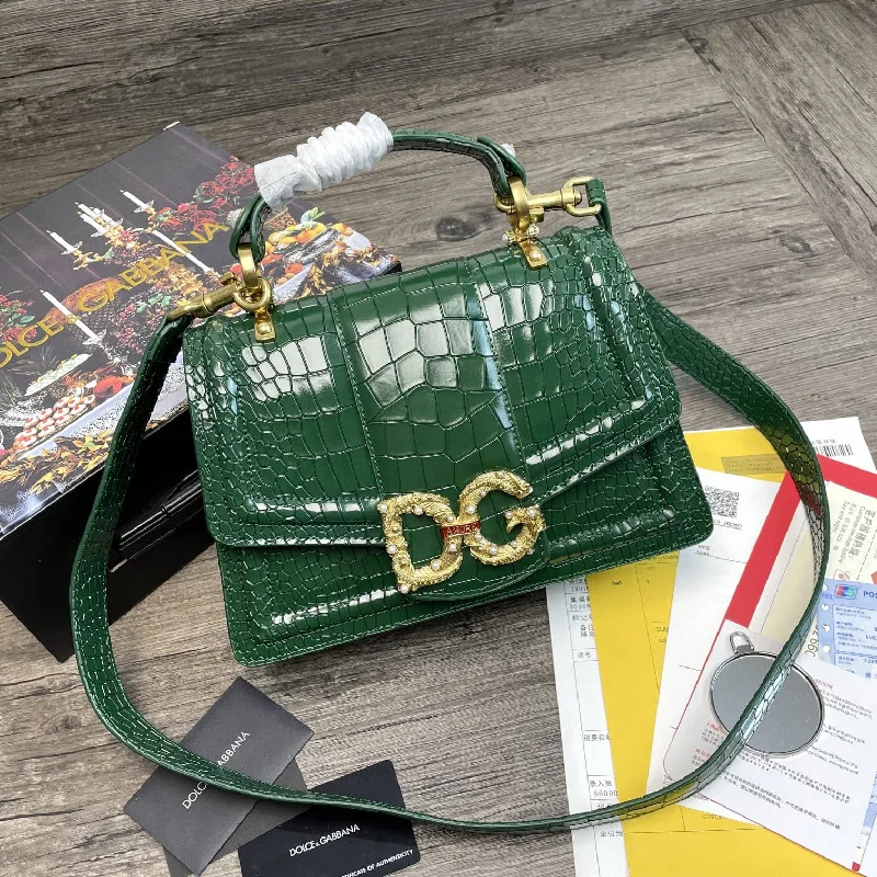 Dolce and Gabbana Print DG Girls BagGreen For Women 10.6in/27cm DG