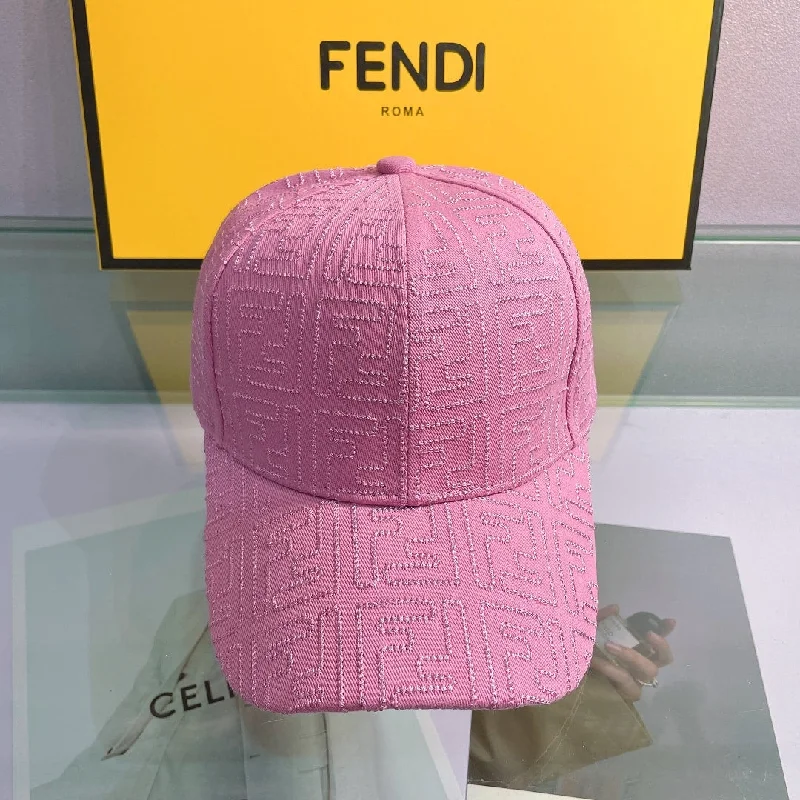 Fendi Baseball Cap Pink Fendi Cap