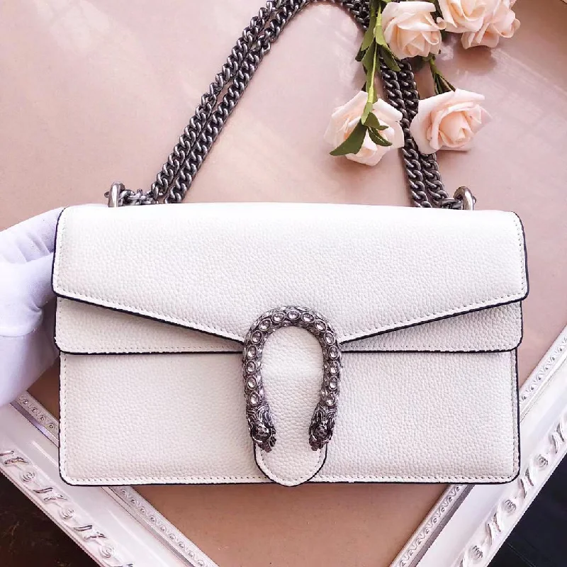 Gucci Dionysus Small Shoulder Bag White For Women 11in/28cm GG 400249 0K7JN 9680