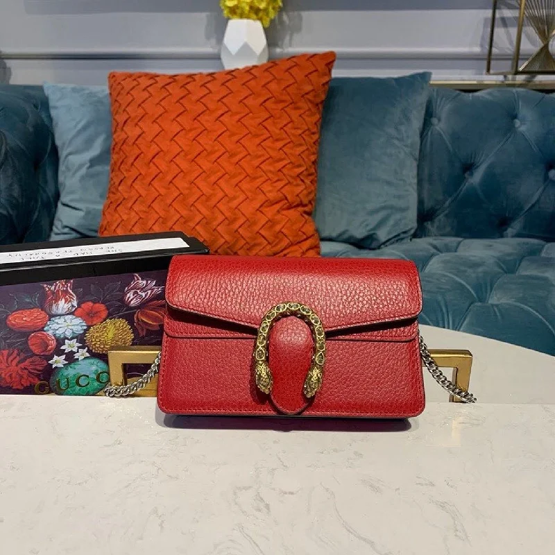 Gucci Dionysus Super Mini Bag Emerald Hibiscus Red Metal-Free Tanned For Women 6.5in/16.5cm GG 476432 CAOGX 8990