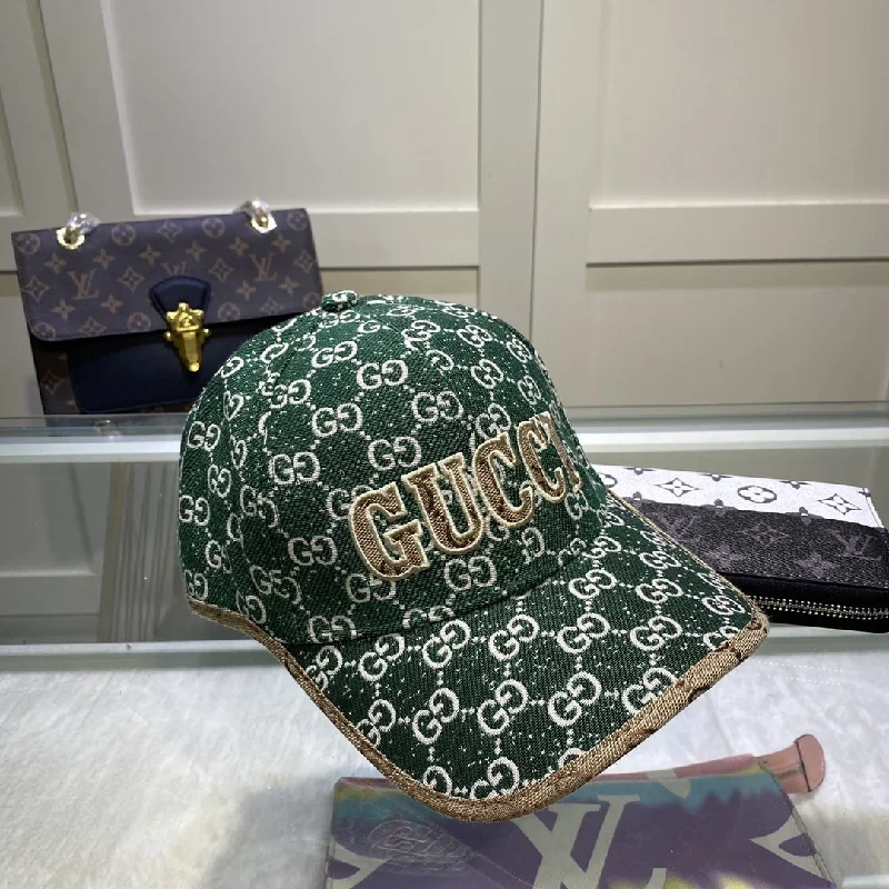 Gucci GG Canvas Baseball Cap Green