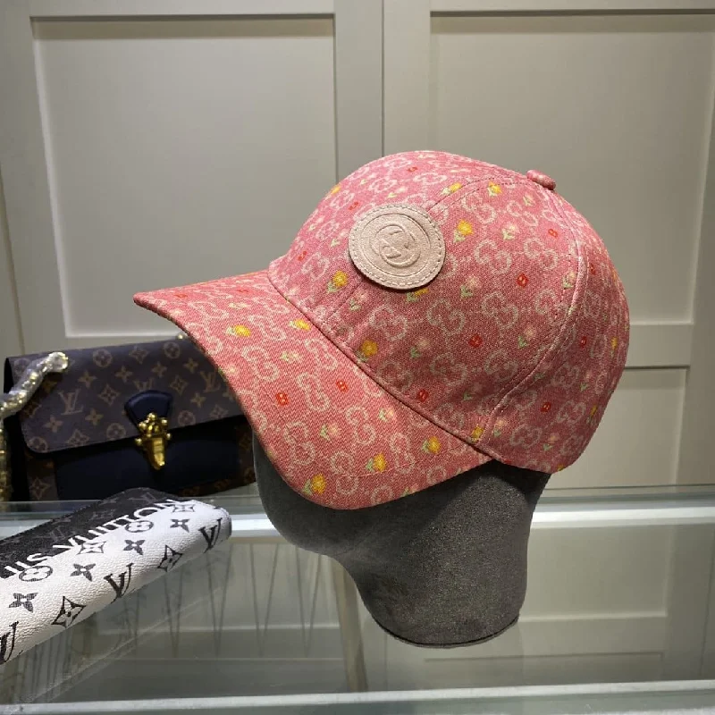 Gucci GG Canvas Baseball Cap Pink