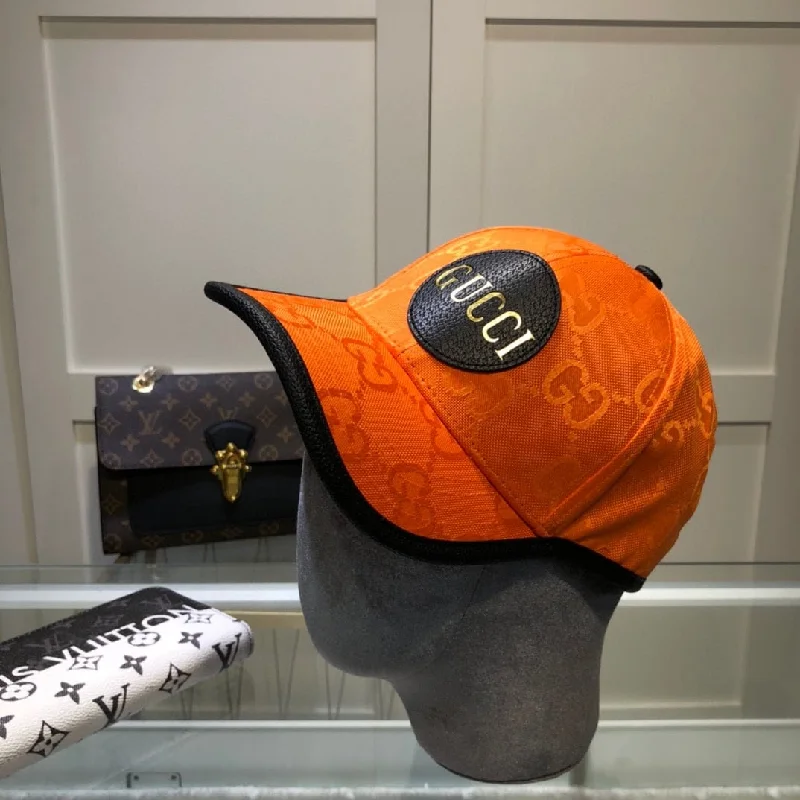 Gucci Off The Grid Baseball Hat Orange GG Hat