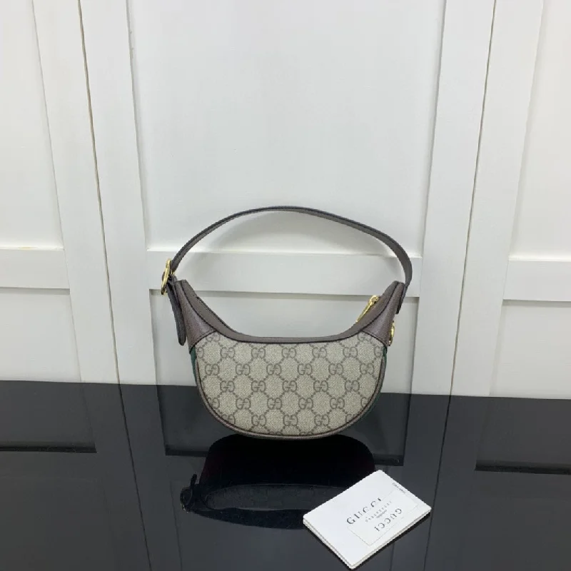 Gucci Ophidia GG Mini Bag Beige And Dusty Grey GG Supreme Canvas For Women 8in/20cm GG