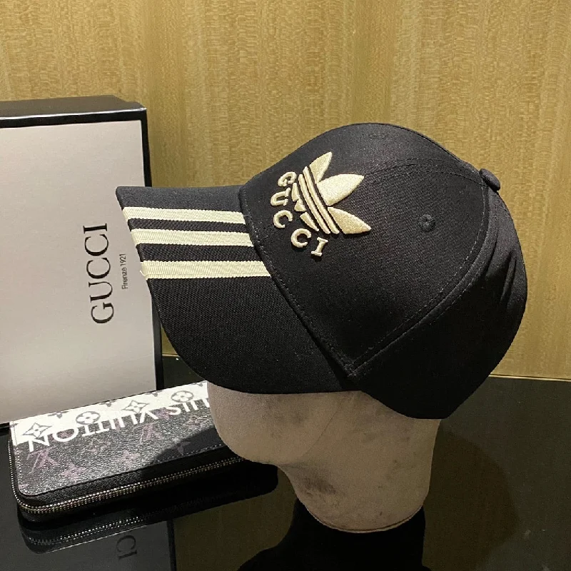 Gucci x Adidas Baseball Hat Black GG Hat