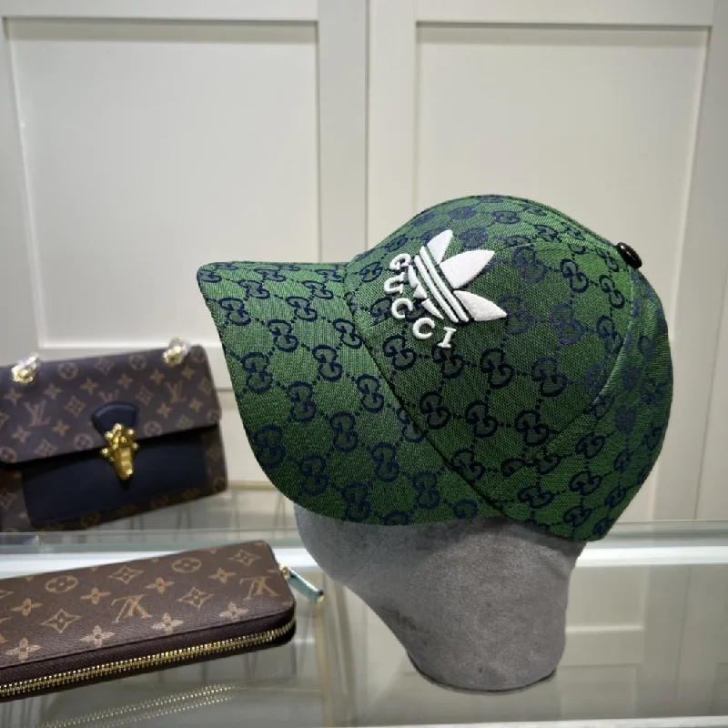 Gucci x Adidas Baseball Hat Green GG Hat