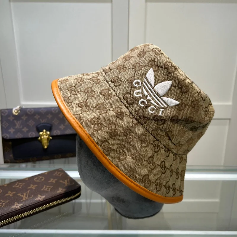 Gucci x Adidas Bucket Hat Beige GG Hat