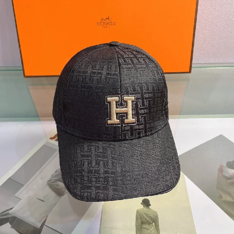 Hermes Davis H Primavera Cap Black Hermes Cap