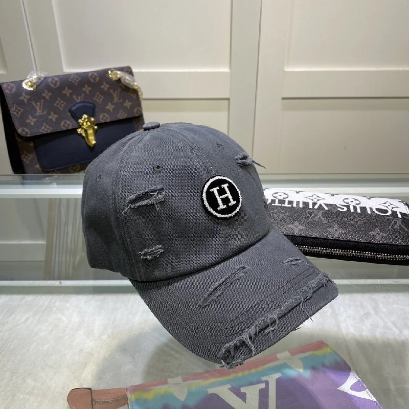 Hermes Davis H Primavera Cap Dark Grey Hermes Cap