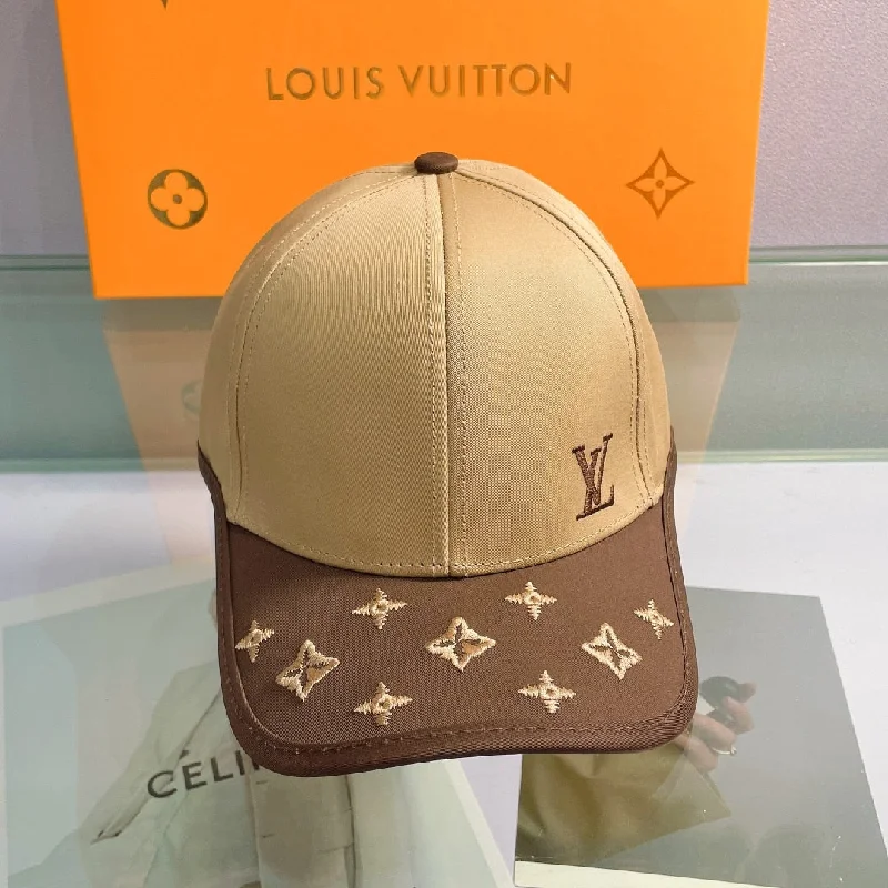 Louis Vuitton Aerogram Cotton Cap In Brown