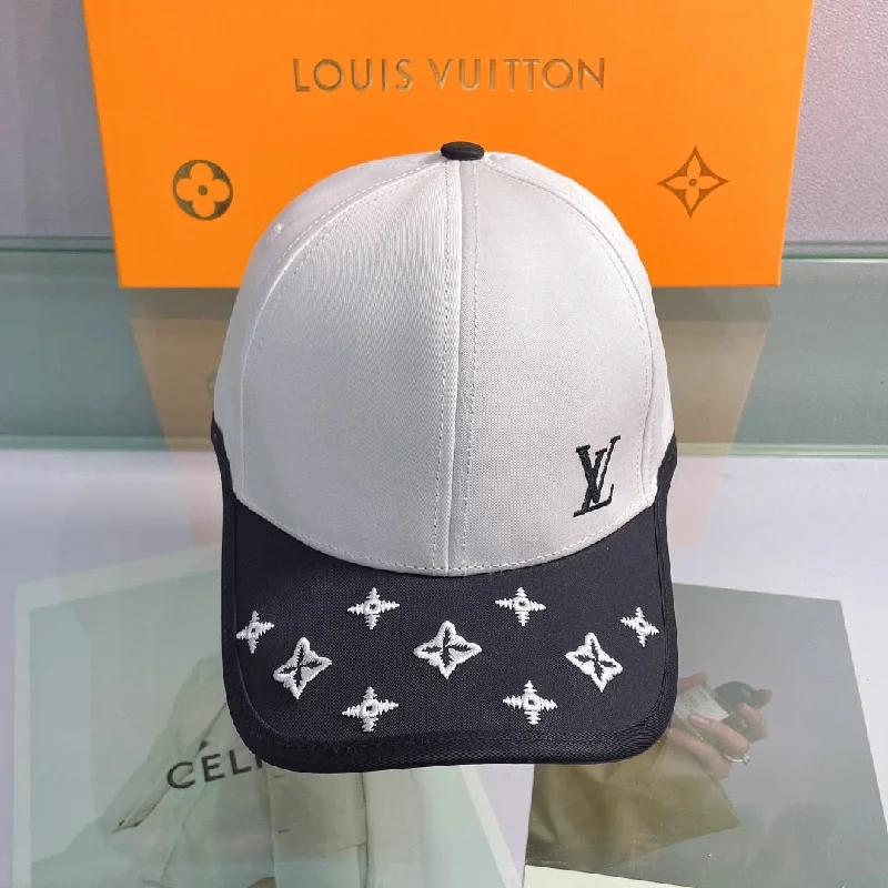 Louis Vuitton Aerogram Cotton Cap In White