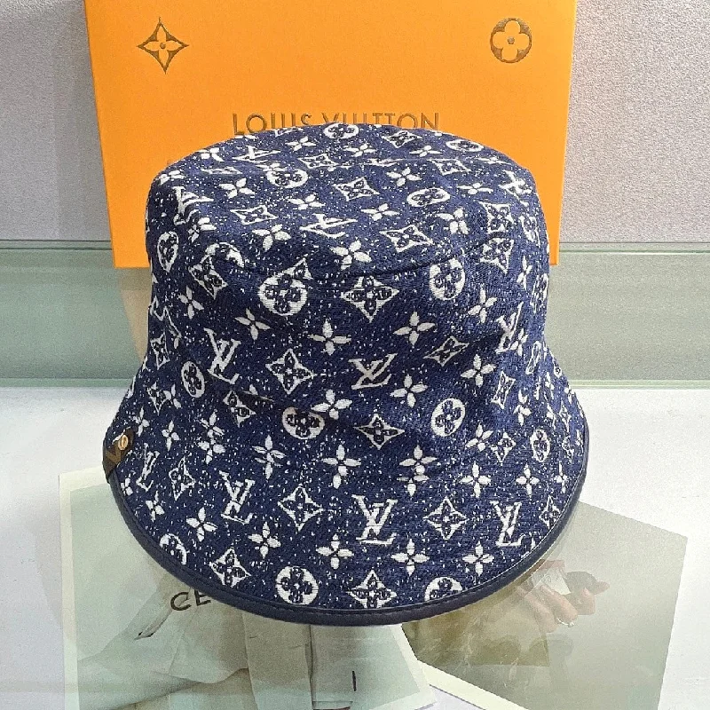 Louis Vuitton Buddy Bucket Hat In Blue