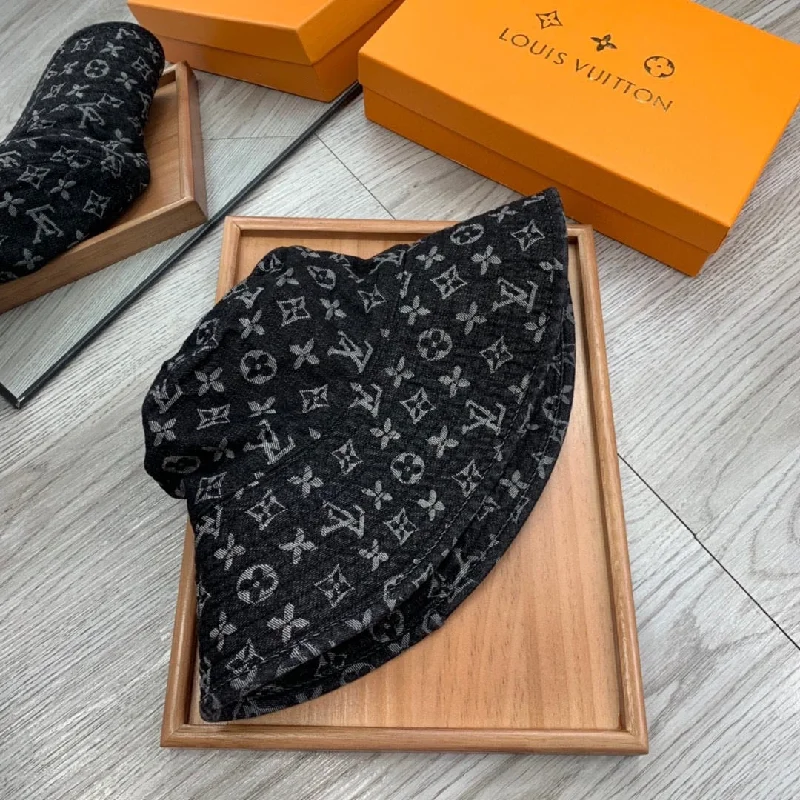 Louis Vuitton Match Bucket Hat Black LV Cap