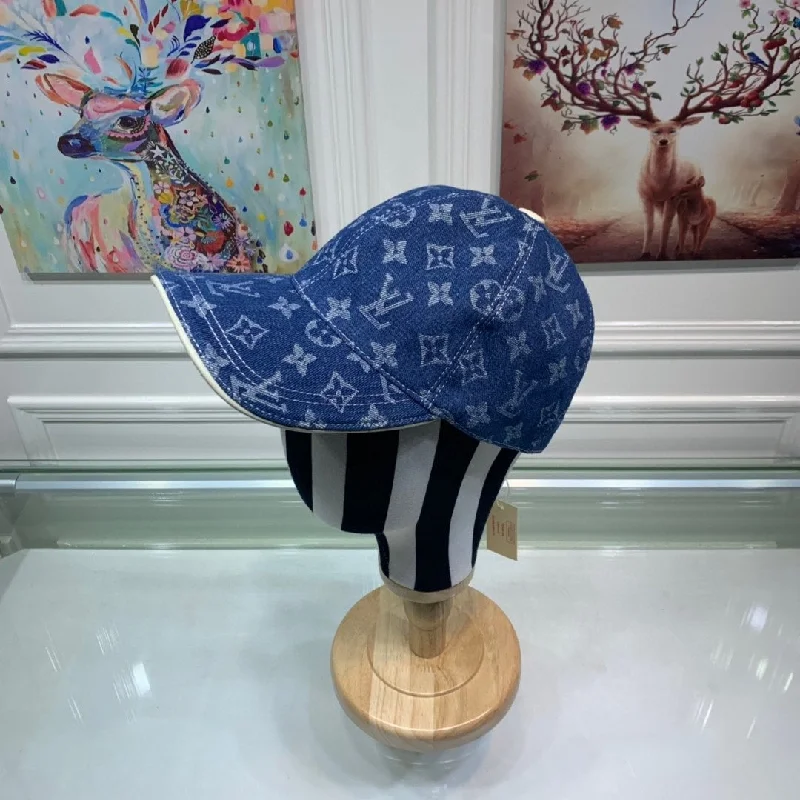 Louis Vuitton Monogram Jacquard Denim Cap Blue LV Cap