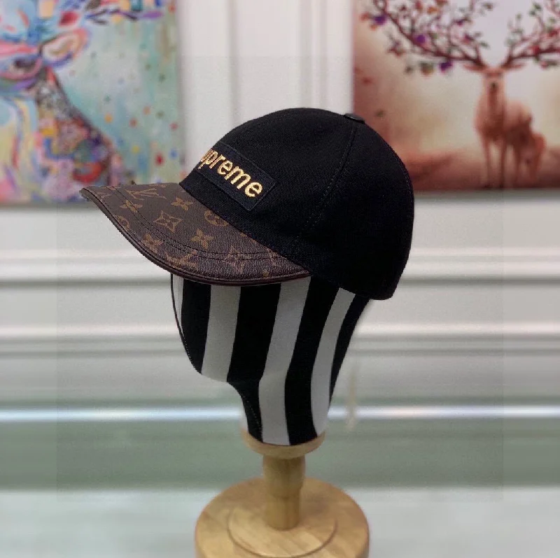 Louis Vuitton x Supreme LV Get Ready Cap Black/Brown LV Cap