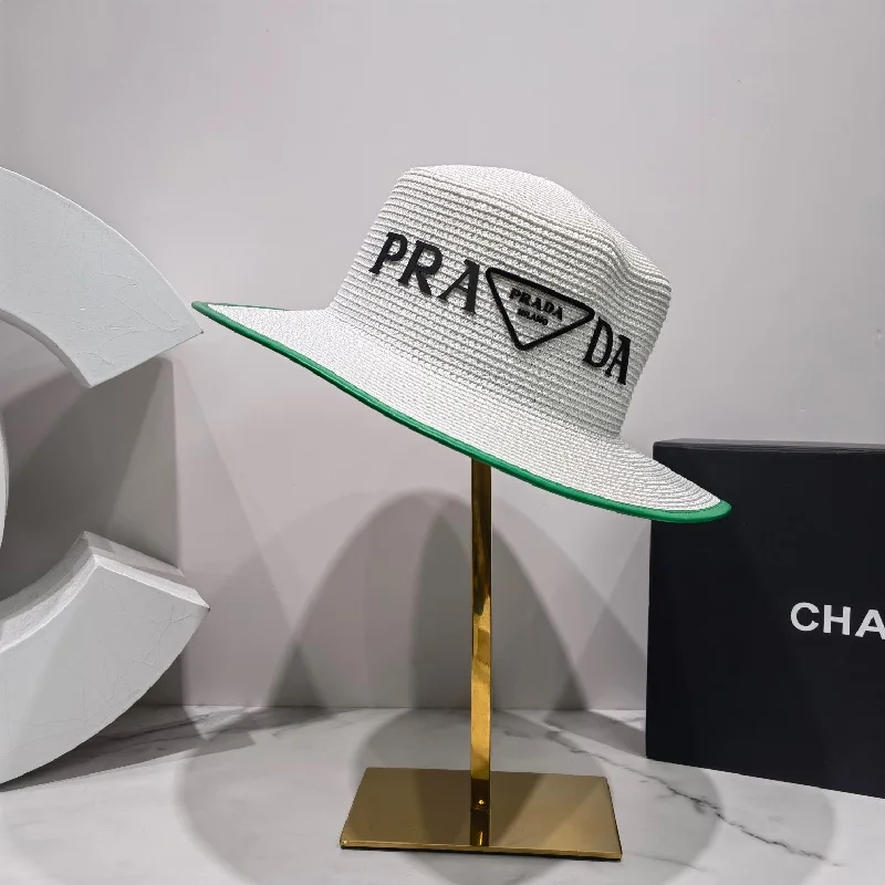 Prada Raffia Hat White Prada Hat