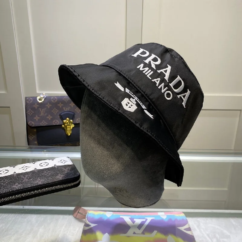 Prada Re-Nylon Bucket Hat Black Prada Hat