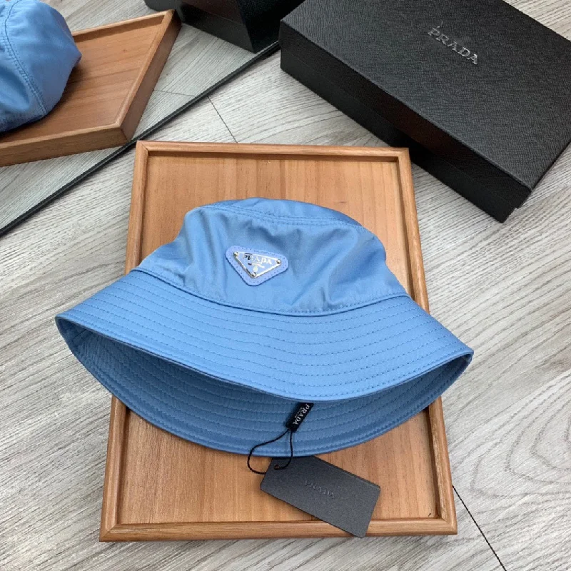 Prada Re-Nylon Bucket Hat Blue Prada Hat