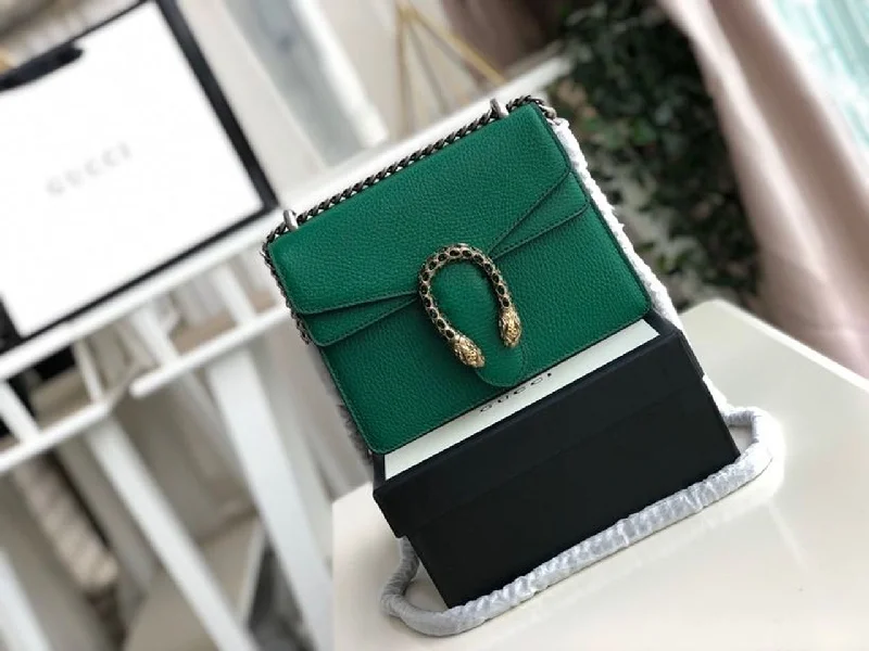 Gucci Dionysus Mini Bag Green Metal-Free Tanned For Women 7.5in/20cm GG 421970