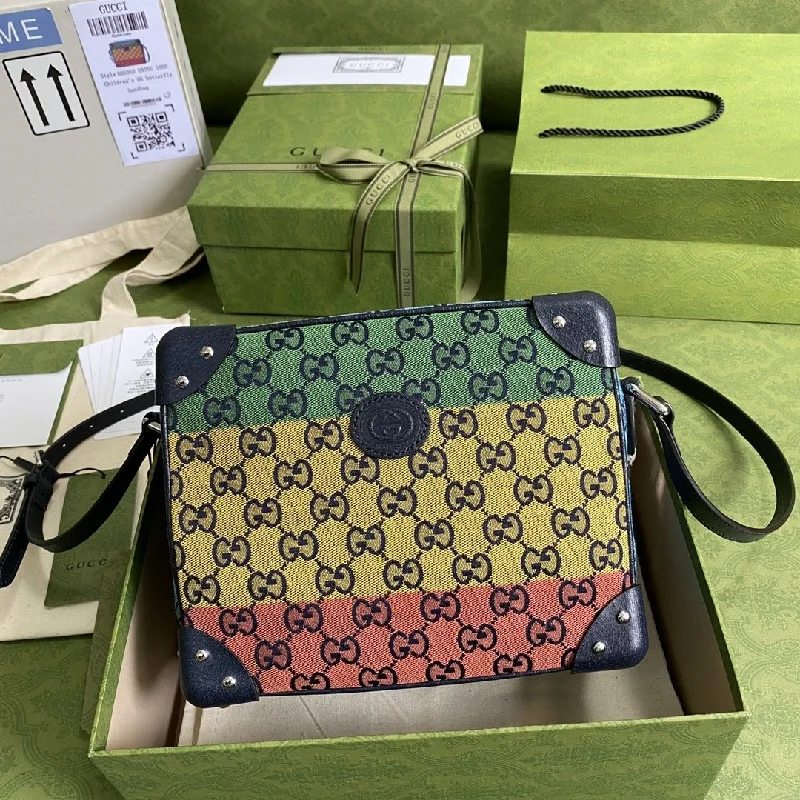 Gucci GG Multicolor Shoulder Bag In GG Multicolor Canvas For Women 9in/23cm GG ?626363