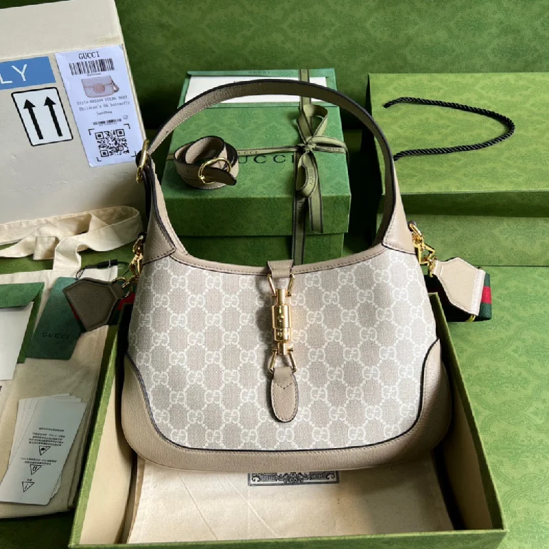 Gucci Jackie 1961 Small GG Shoulder Bag Beige For Women. Women-s Bags 11in/28cm GG ?678843 UULAG 9682