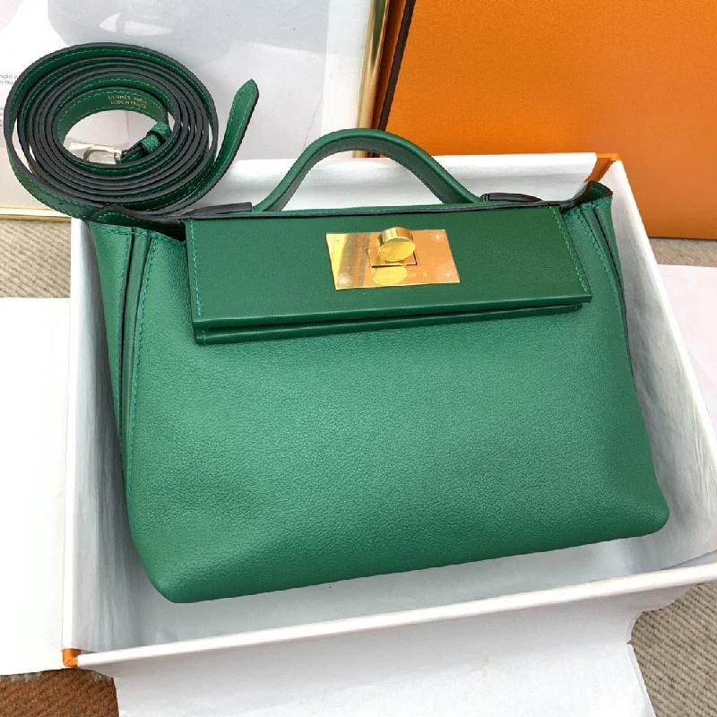 Hermes 24/24 Mini Evercolor Swift Green For Women. Women-s Handbags. Shoulder Bag 8.2in/21cm