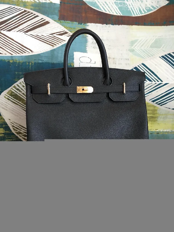 Hermes Birkin Black  For Women Gold Toned Hardware 16.5in/42cm