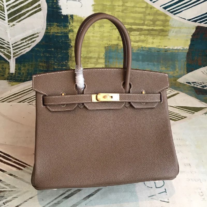 Hermes Birkin Brown For Women Gold Toned Hardware 11in/30cm