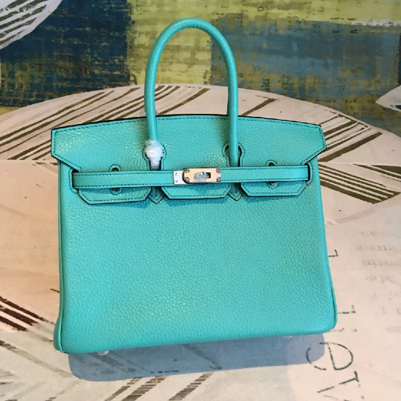 Hermes Birkin Light Blue For Women Silver Toned Hardware 9.8in/25cm