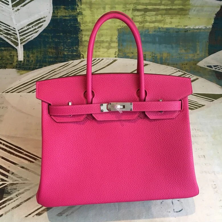 Hermes Birkin Pink For Women Silver Toned Hardware 11.8in/30cm