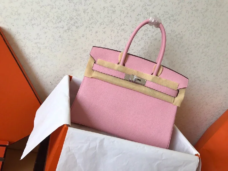 Hermes Birkin Pink For Women Silver Toned Hardware 9.8in/25cm