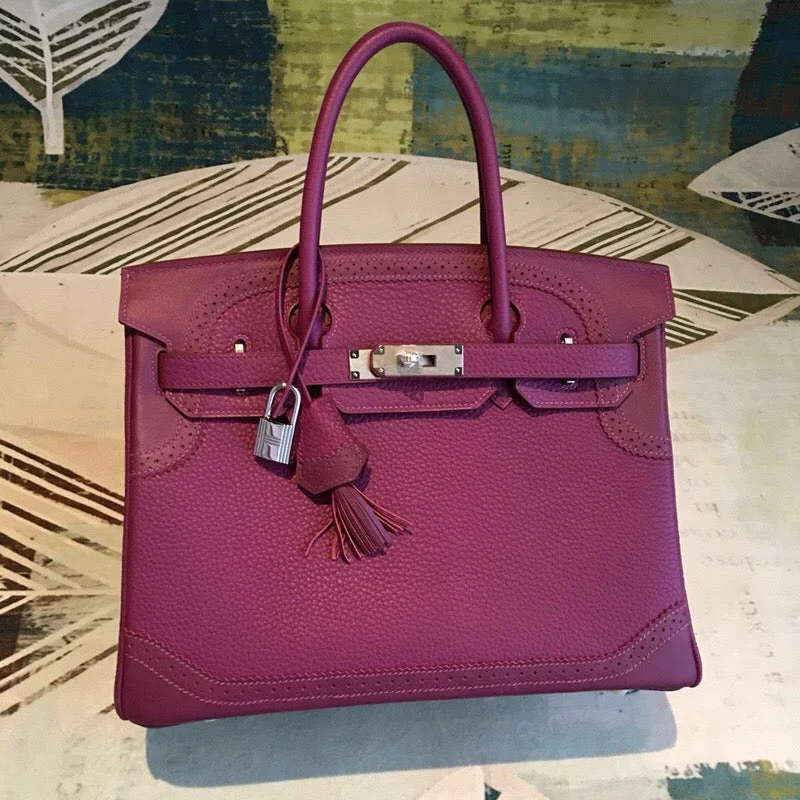 Hermes Birkin Violet For Women Silver Toned Hardware 11.8in/30cm