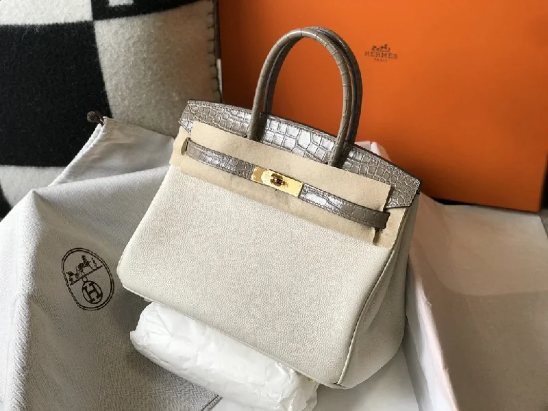 Hermes Birkin White For Women Gold Toned Hardware 11.8in/30cm